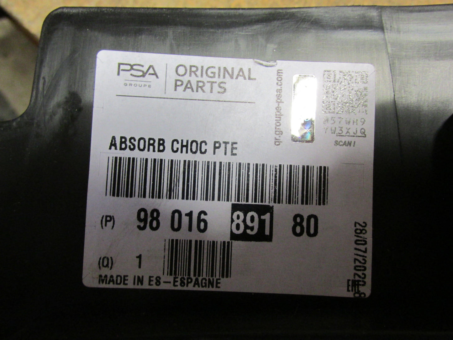 Original CITROËN C4 Cactus 1 Absorber 9801689180