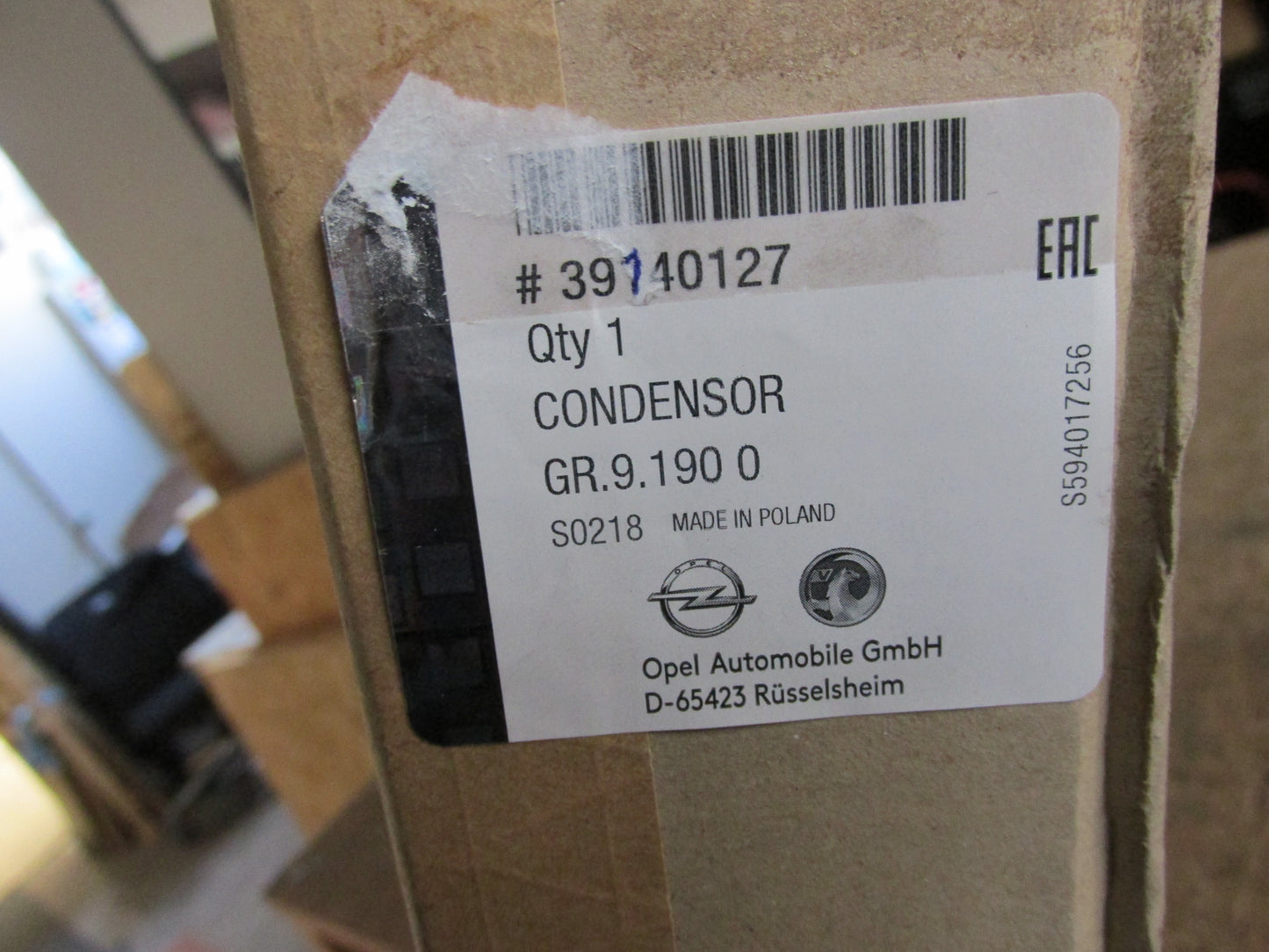 Original Opel Kühler Kondensator Opel ASTRA J CASCADA ZAFIRA  39140127