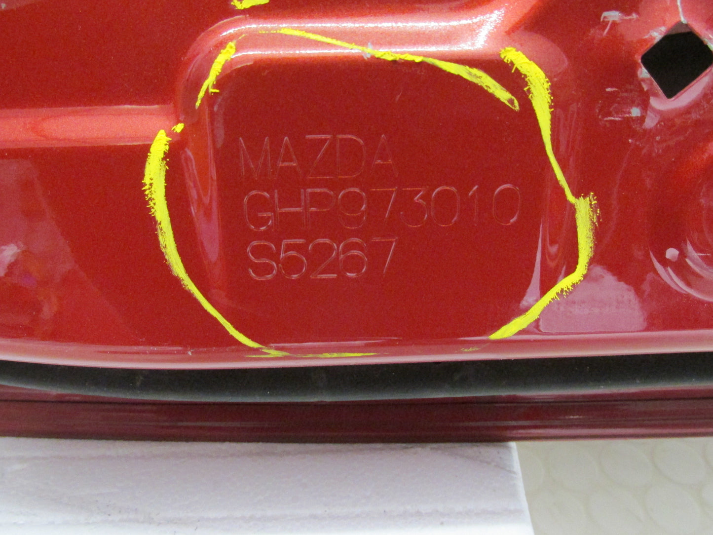Original Mazda 6 Kombi Tür hinten links Fahrerseite  HAGELSCHADEN GHP973010