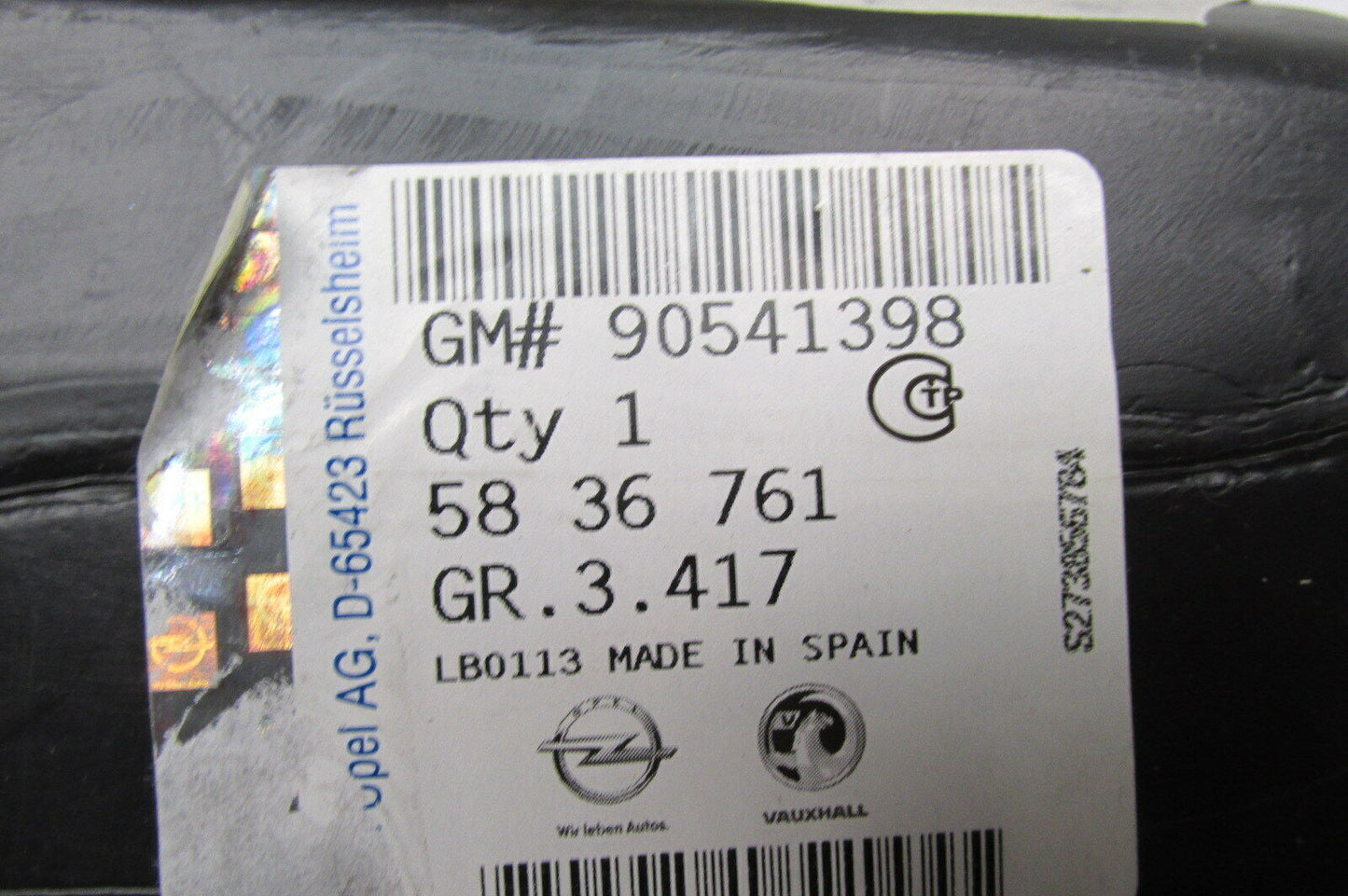 OPEL ASTRA-F   LUFTREINIGER (FORTSETZUNG)  90541398