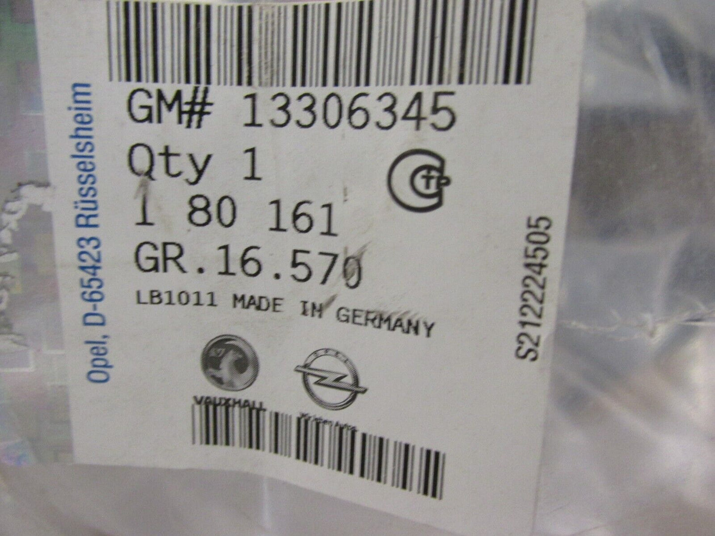 Neu original Opel Blech Bodenblech Unterbau Hinten 13306345