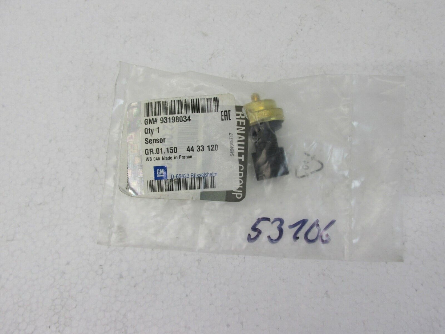 original Opel Movano B  Vivaro Temperaturgeber Kühlmittel Ersatzteile 93198034