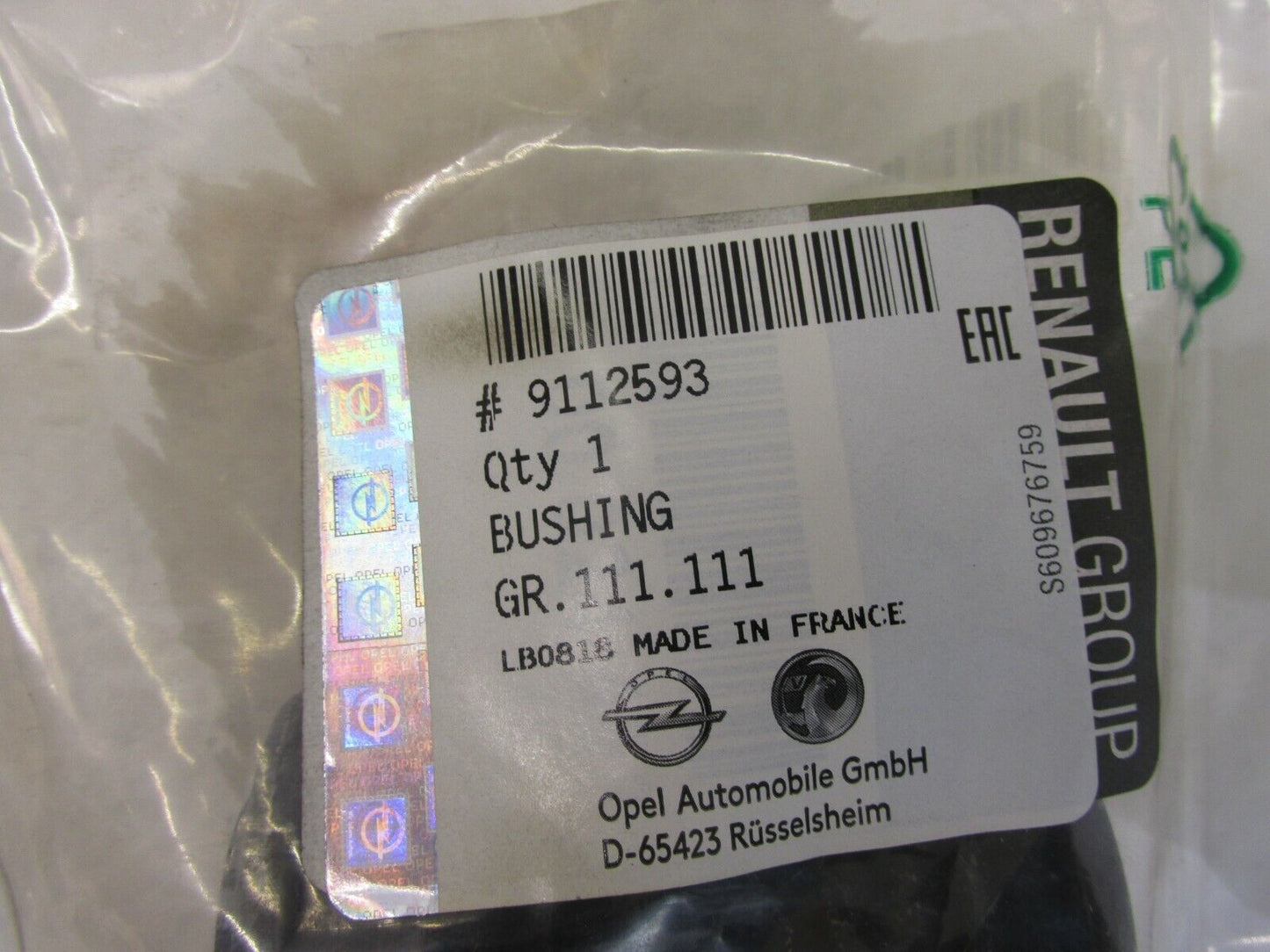 original Opel DAEMPFUNGSBUCHSE Ersatzteile 9112593
