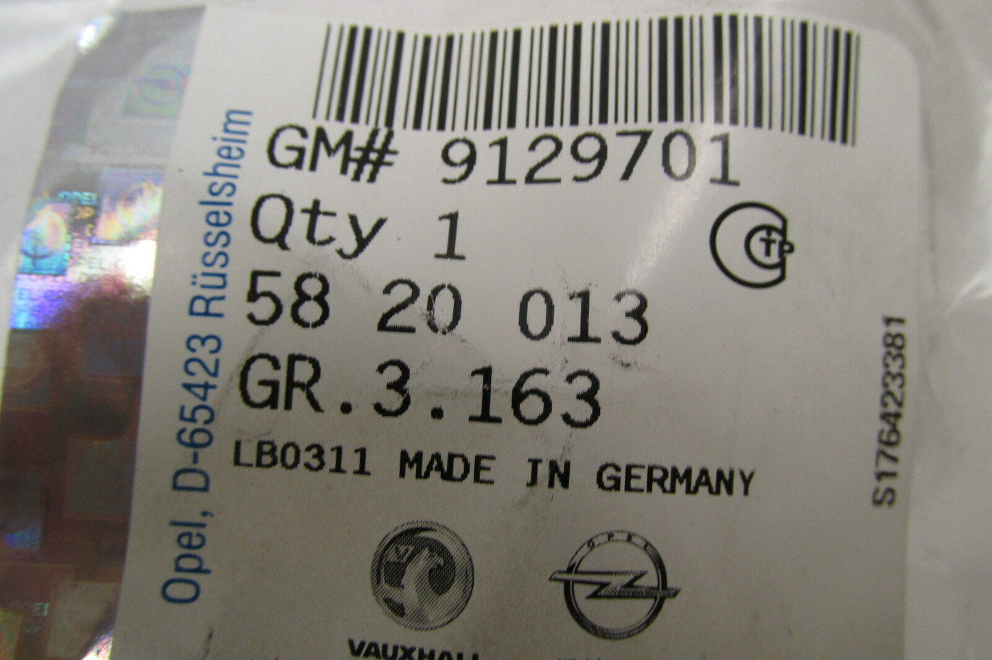 Rohr Schlauch Vorlauf Opel Omega Astra Agila GM 9129701 original