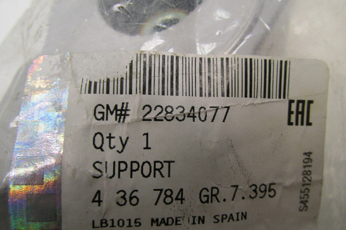 Federbeinstützlager hinten links Opel gm 22834077 original