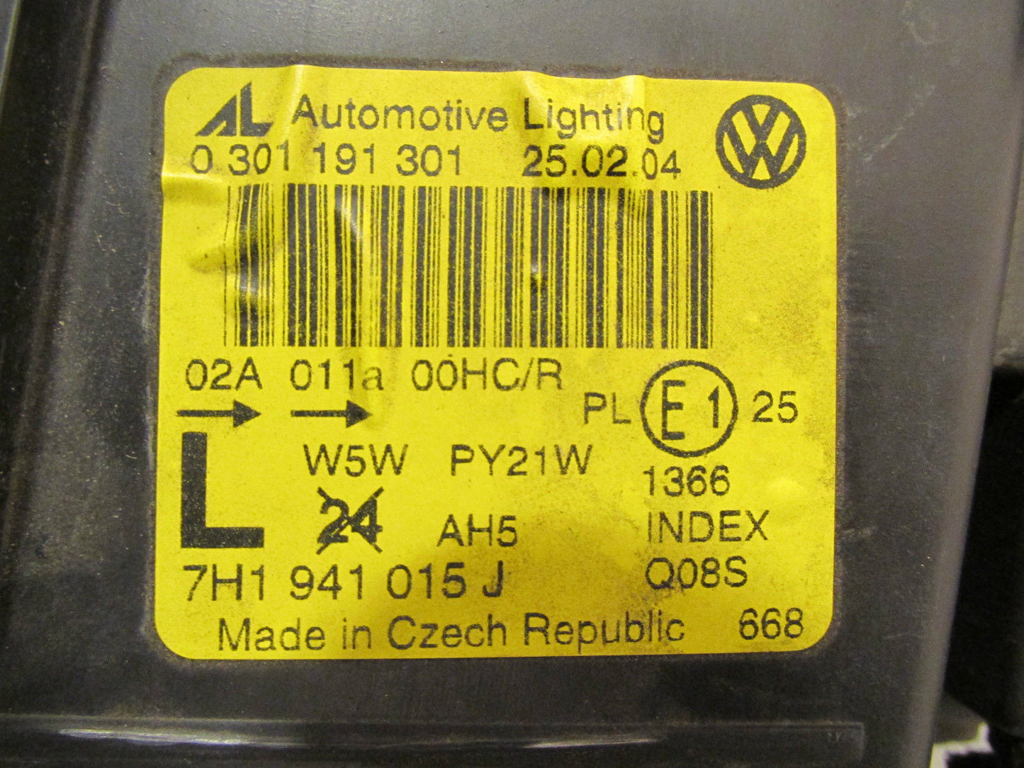 VW T5  Scheinwerfer  Frontscheinwerfer  links  7H1941015J  original