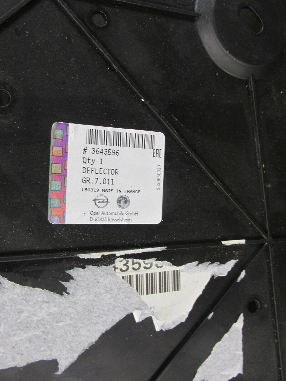 Opel Corsa Neu Abdeckung  original 3463596