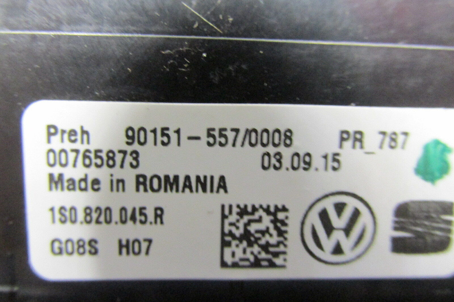 Klimabedienteil  Heizungsschalter VW UP 1S0820045 R original