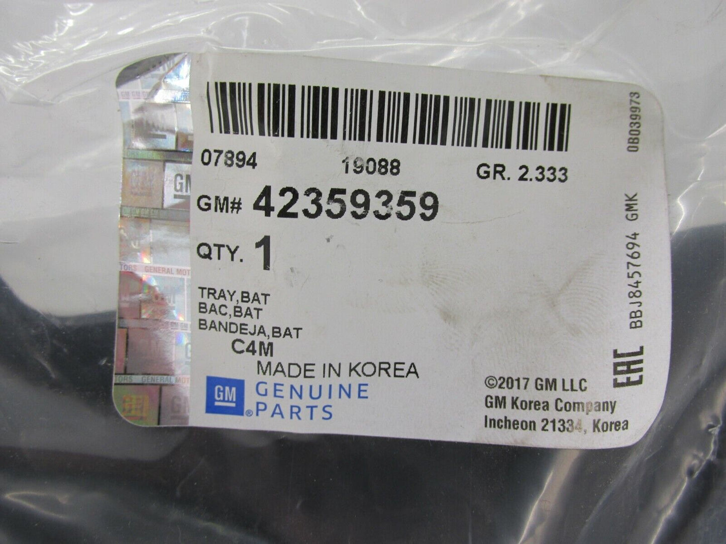 Neu original Opel Karl Rocks 1.0 Batterie Kasten Halter 42359359