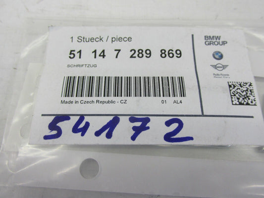 Neu original Schriftzug  Emblem BMW  51147289869
