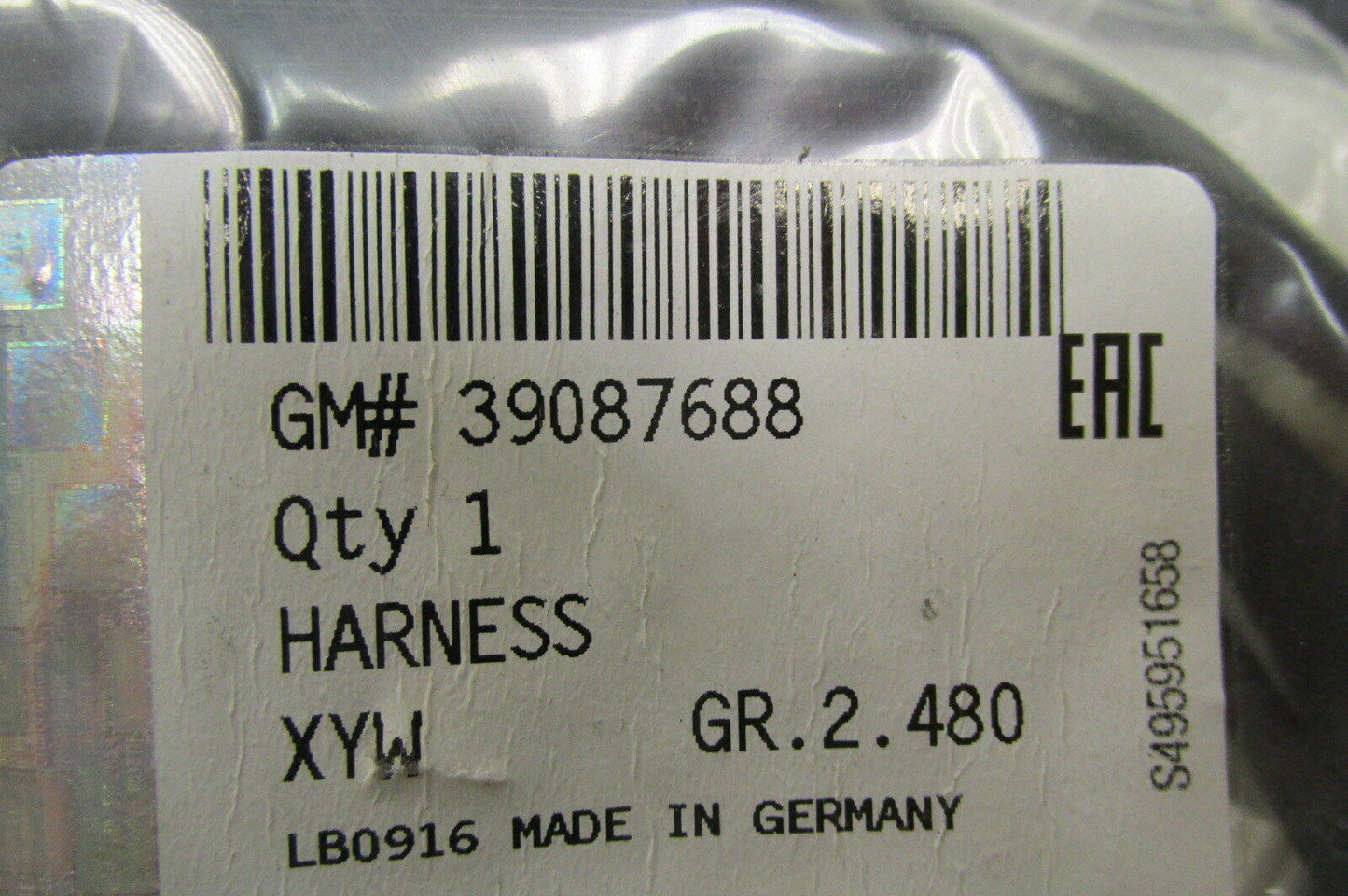 Reparatursatz Kabelsatz Heckklappe Opel Meriva GM 39087688 original