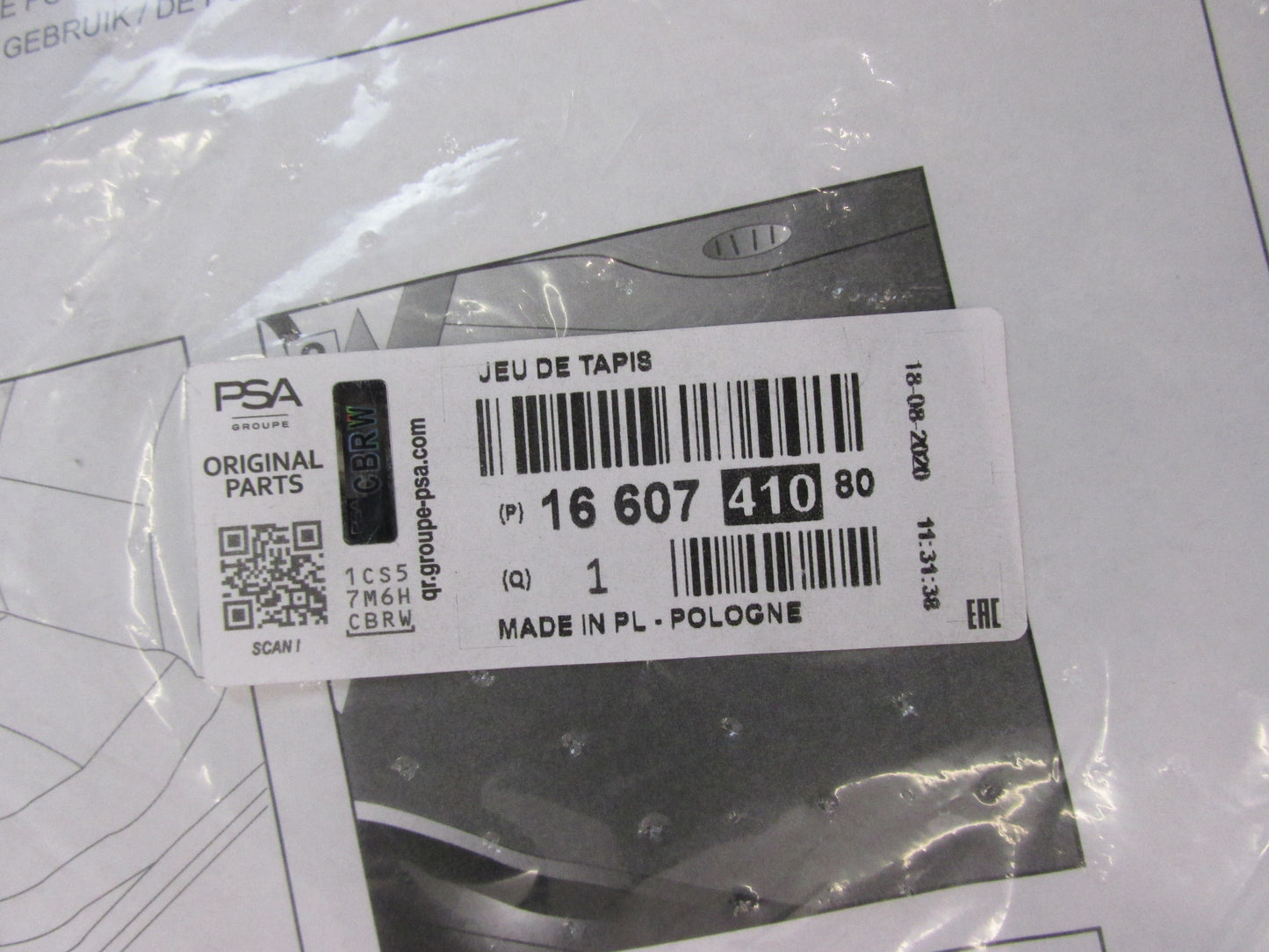 Original Peugeot 3D-MATTE 1660741080