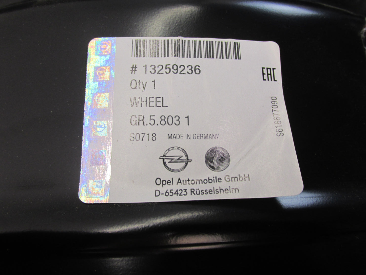 Original Opel Felge OPEL ASTRA J, OPEL ASTRA J Caravan, OPEL ASTRA J 13259236